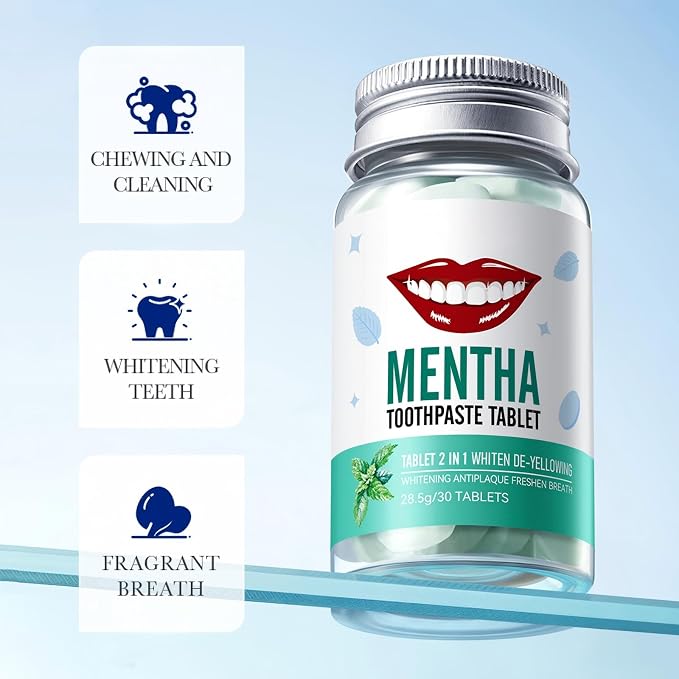 COMPRIMES DE DENTIFRICE A LA MENTHE 🦷🌿