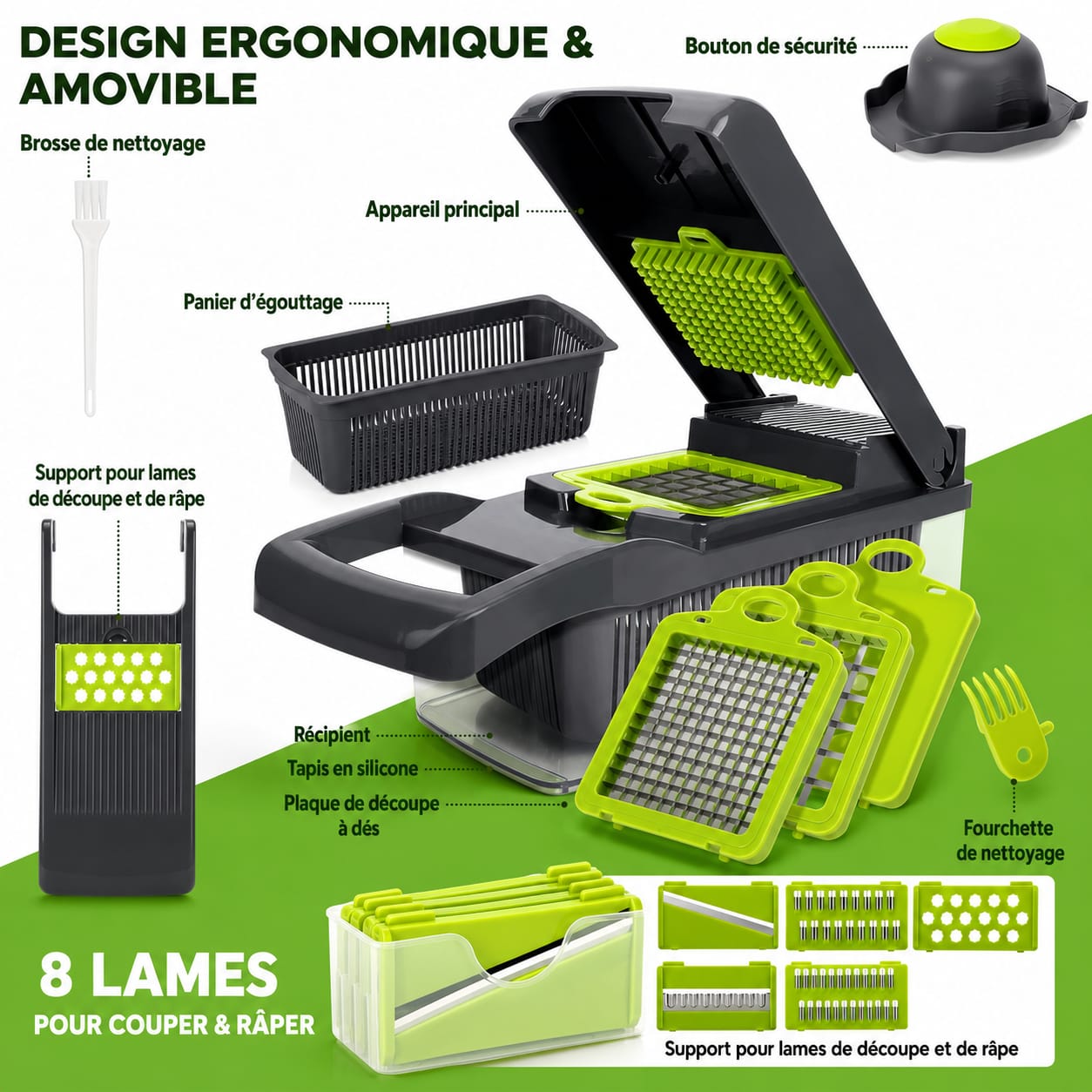 COUPE LEGUMES MULTI FONCTION 12 EN 1