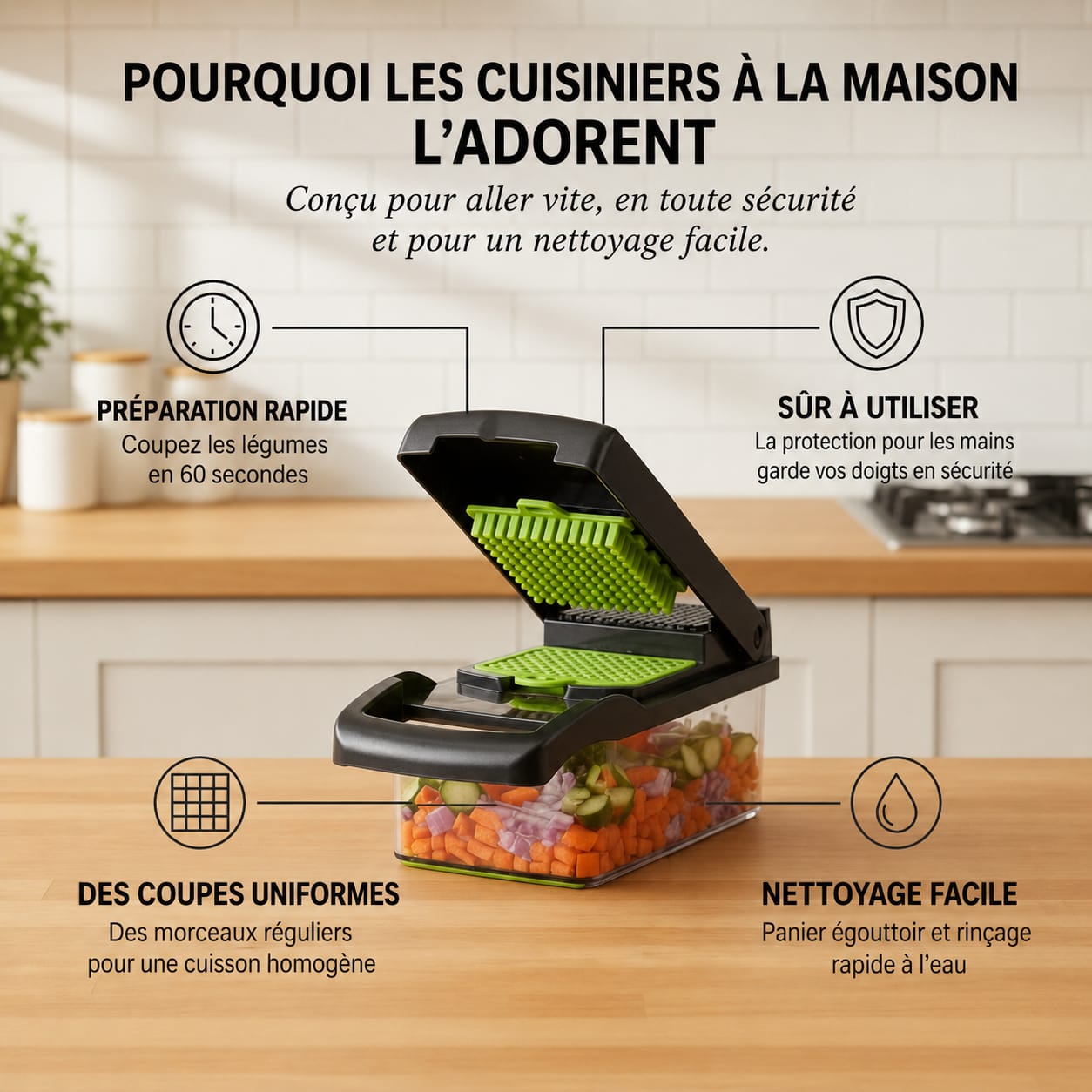COUPE LEGUMES MULTI FONCTION 12 EN 1