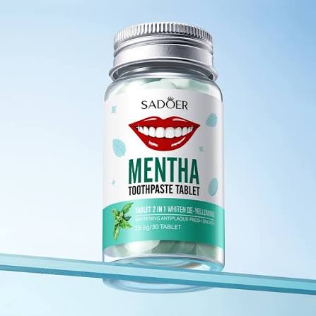 COMPRIMES DE DENTIFRICE A LA MENTHE 🦷🌿