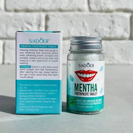 COMPRIMES DE DENTIFRICE A LA MENTHE 🦷🌿